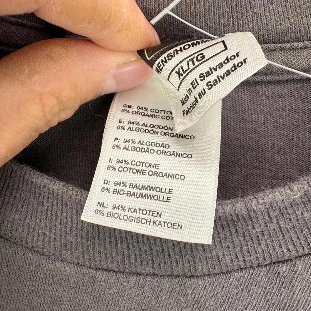 The North Face Mens‎ XL Gray Short Sleeve Graphic Logo T-Shirt Cotton Blend